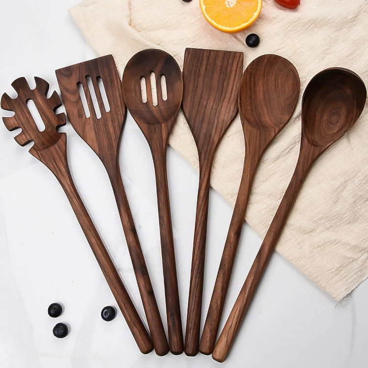 Wooden cooking utensil set